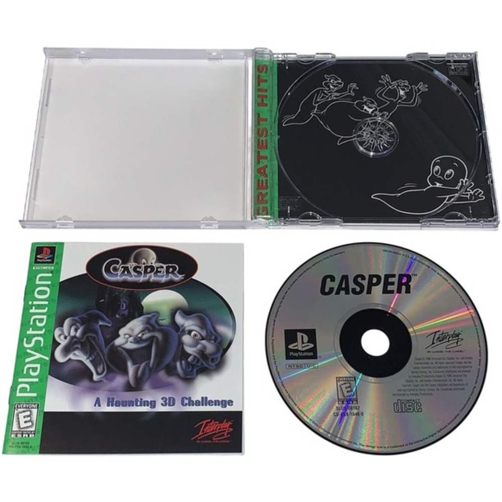 Casper A Haunting 3D Challenge PlayStation 1 PS1 1996 CIB w/ Reg Card Tested Pic